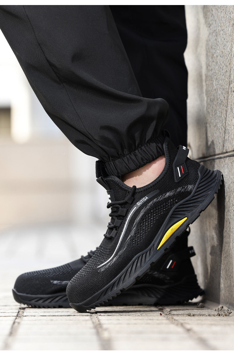 Защитная обувь 2025新款劳保鞋男款男士防砸防刺穿夏季透气轻便安全绝缘工地夏天 Fu Mei er