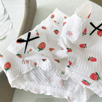 Lazy Holiday Peach panties Female pure cotton antibacterial breathable girl Japanese small fresh cute briefs