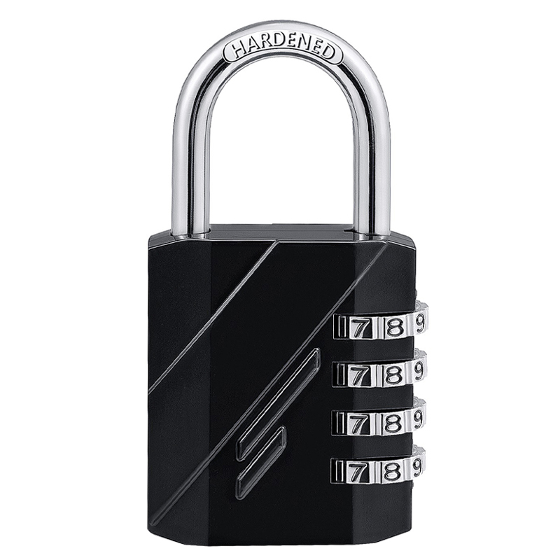 Four large number code lock padlock home cupboard lock student Dormitory Door Lock Head Anti-Cut head waterproof anti-theft lock-Taobao