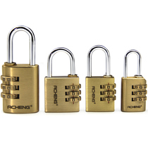 Pure copper code lock small padlock gym lock wardrobe luggage lock cabinet lock warehouse door all metal