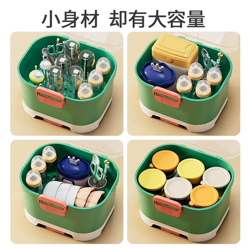 Бутылочка для кормления, ящик для хранения, детская сушилка, маленький портативный стульчик для кормления, посуда, обеденная тарелка, коробка для хранения, пылезащитная крышка
