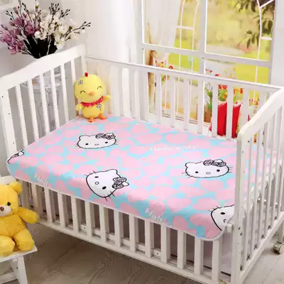 Newborn cotton anti-urine pad thickened washable small baby stroller leak-proof small cushion 70 50 supplies