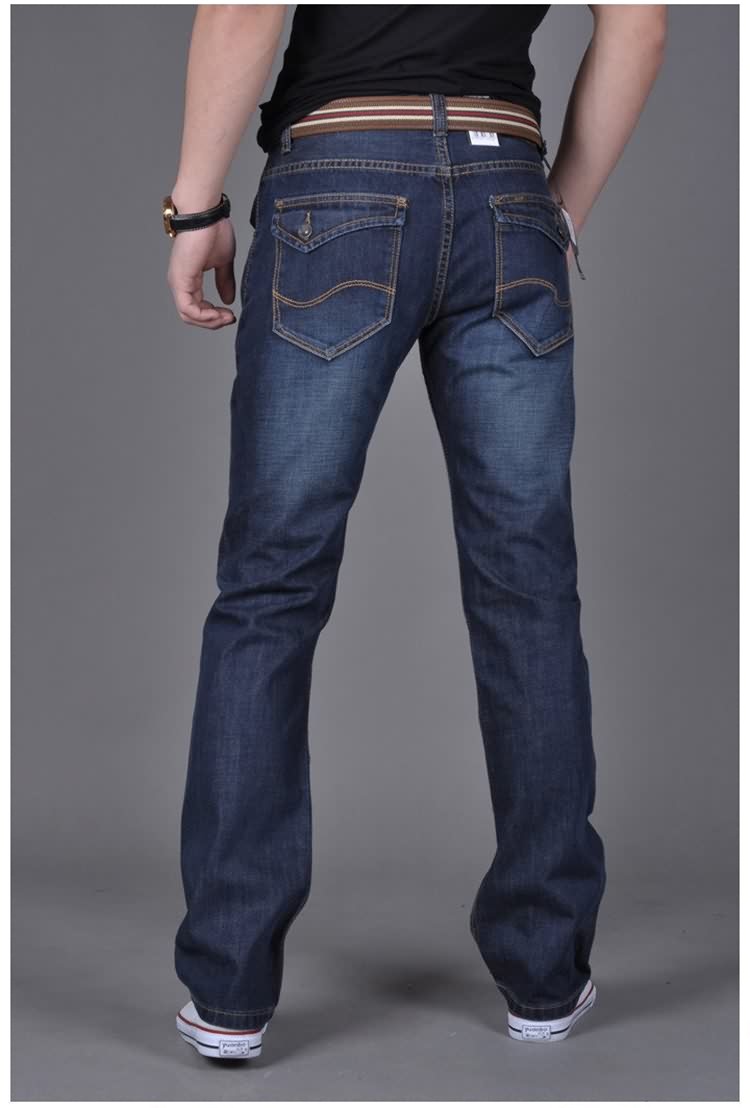 Jeans nam lỏng lẻo mua một tặng một miễn phí thanh niên sinh viên nam quần giản dị nam tăng trưởng quần mùa hè thẳng phần mỏng