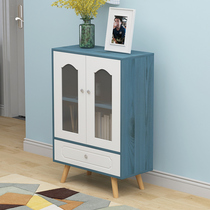 Shoe cabinet simple modern household solid wood storage living room balcony cabinet storage space large capacity entrance cabinet