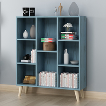 Simple bookshelf floor rack simple modern living room storage rack locker student combination creative small bookcase