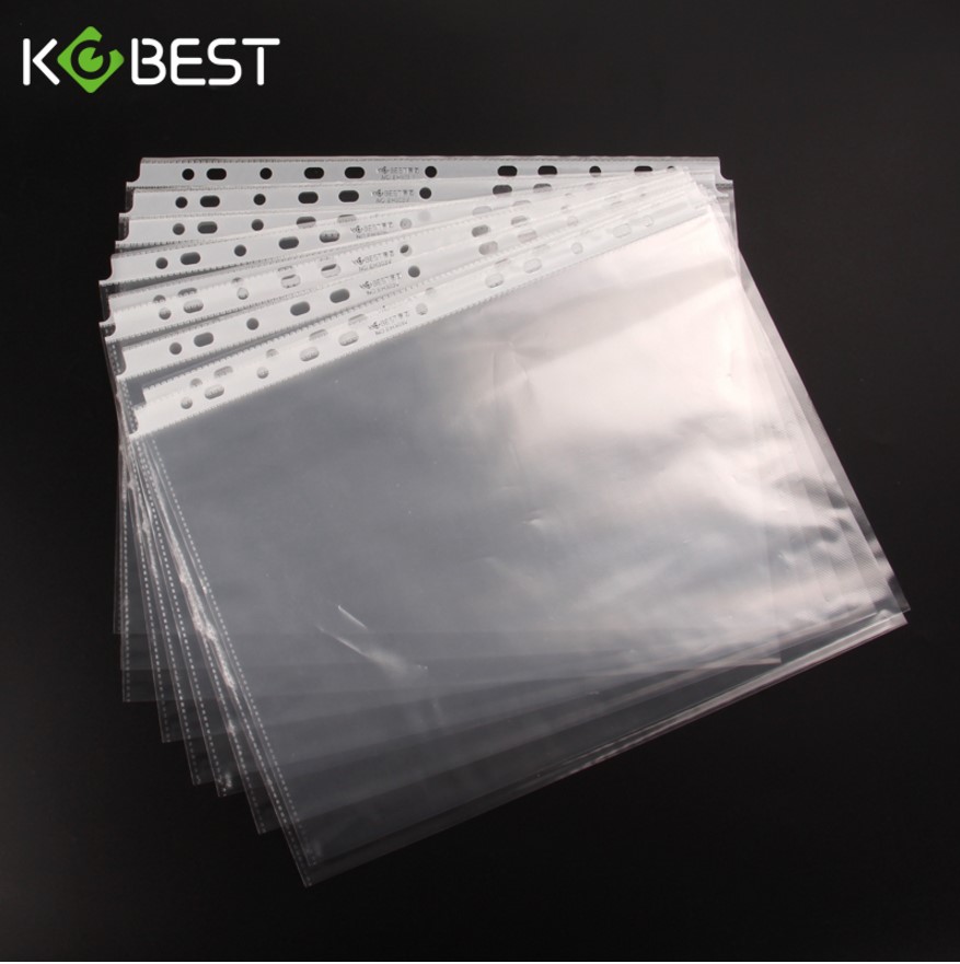 Transparent loose sheet containing 11 holes file bag inserts page guard eye antistatic removable A4 information booklet inner core 100 pages