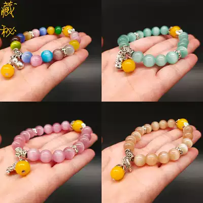 Original handmade with natural crystal bracelet opal bracelet female national style ladies Korean fashion bracelet