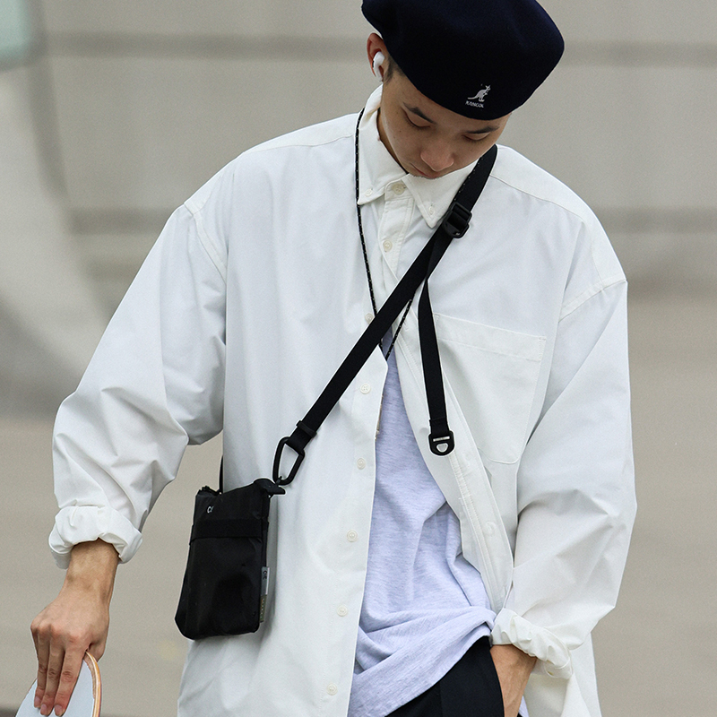 PIN SKTBS 21AW Autumn New Shirt CityBoy Style Simple Casual Single Breasted Top Men