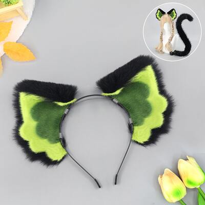 cos Luo Xiaohei electric ears, tail, movable cat tail, wind breath, beast ears, wrapped legs, skeletal beast tail