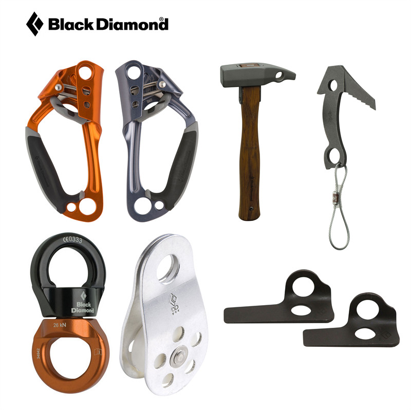 Black Diamond BD Climbing Hammer Ascender Connector Figure 8 Ring Pulley Rock Hook Rock Nail