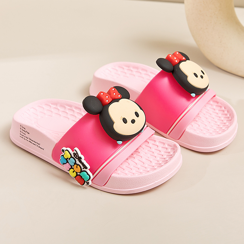 Disney Baby Slippers Kidsren's Summer Outer Wear Non-Slip Indoor Home Men and Women Cartoon Bathroom Home Slippers