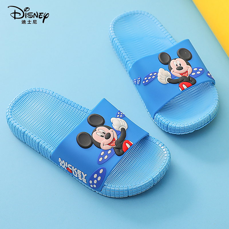 Non-Slip Mickey Cartoon Slippers for Home Bathing, Indoor Thick-Soled Sandals for Men and Children, Summer All-Season Beach Shoes Non-Slip Mickey Cartoon Slippers for Home Bathing, Indoor Thick-Soled Sandals for Men and Children, Summer All-Season Beach Shoes