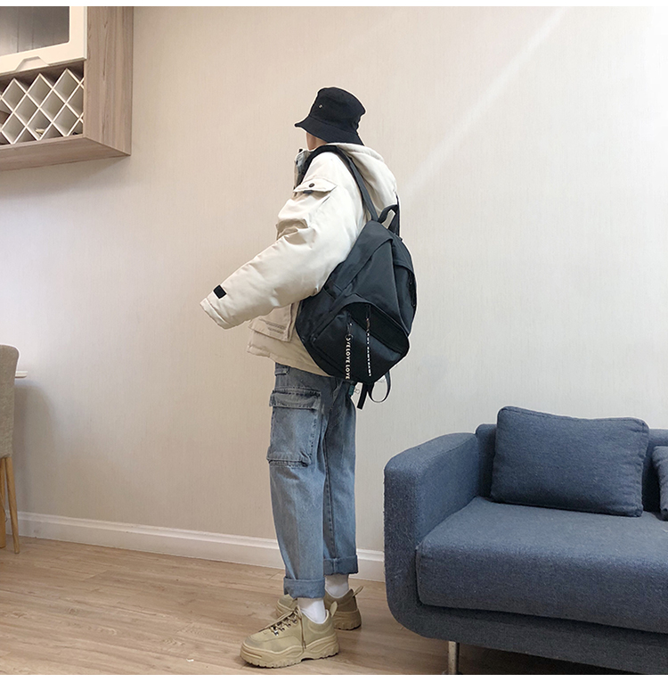 LES đẹp trai T Lin Bend Korea Ami jeans quần jean kiểu quân đội giản dị túi lớn quần yếm nam và nữ quần ống suông nam