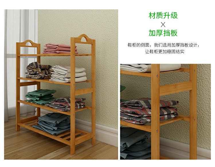 Kệ đơn giản tre rắn gỗ nhiều tầng lầu ký túc xá phòng ngủ lưu trữ giá lưu trữ giá giày giày ban công kệ hoa - Kệ kệ sách để bàn