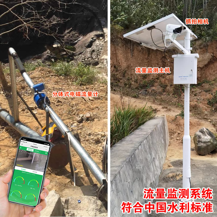 Water measurement monitoring instrument for water use for pipeline flowmeter embedded electromagnetic flowmeter