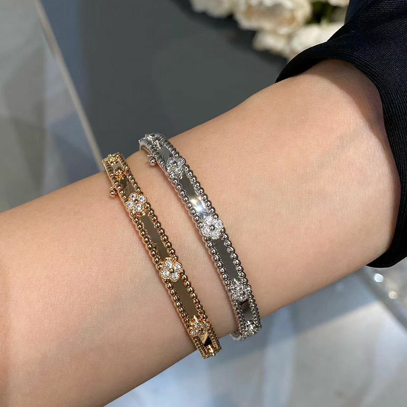 Kalebox bracelet 925 pure silver female plated 18k rose gold inlaid with small crowdsourced light lavish new hand ring girls 100 hitch-Taobao
