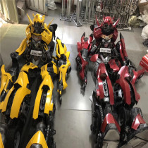 Transformers to map custom live-action doll wearing armor cosplay costume stage props