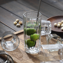 Household heat-resistant glass transparent glass cup Cup without lid water cup tea cup breakfast milk juice cup juice cup beer glass