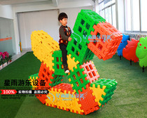 Kindergarten large-scale interlude building blocks large particles giant building blocks interactive game building blocks