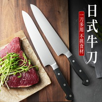 牛刀日式厨刀寿司刀牛肉刀分刀加长水果刀吧台刀KTV瓜刀西餐刀