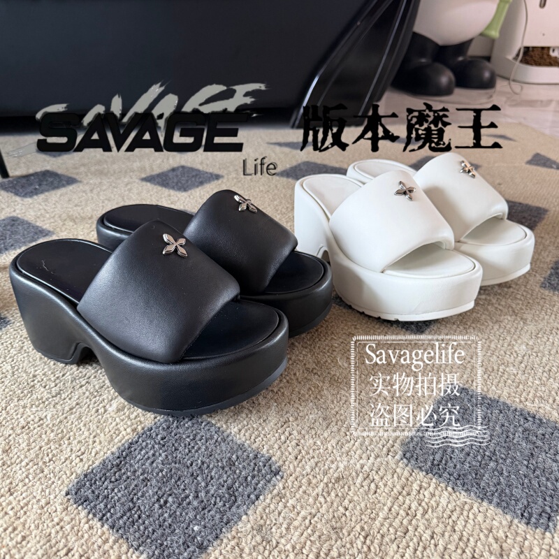 Savagelife! Height-Increasing 8.5cm Stable Wedge Sandals, Slimming Thick-Soled Flip-Flops, New Spring Slippers