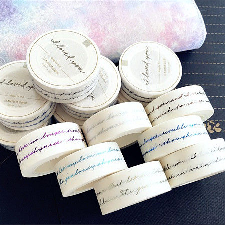 {Spot} Almond tofu stationery pavement for small prince's hand-booking studio and paper tape I Love You stamping