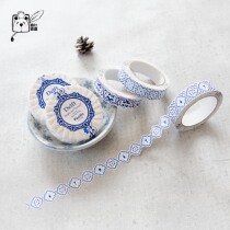 Foam Qin Japan pavilio lace paper adhesive paper adhesive tape flower brick pattern packaging gift decoration adhesive tape paper