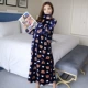 Áo ngủ mùa đông flannel nữ ngọt ngào dễ thương cộng với phân bón XL chất béo mm phụ nữ mang thai cộng với bộ đồ ngủ nhung dài san hô