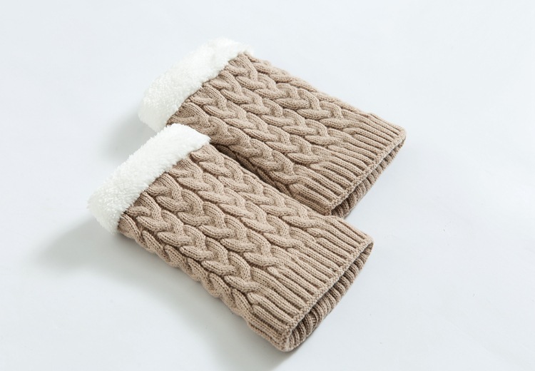 Quần legging, len nữ, cộng với giày nhung, ủng, mắt cá chân, mắt cá chân, dày, ấm, chống lão hóa, chân lạnh, đệm đầu gối set tất noel