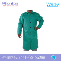 Электрическая сварочная одежда WELLDAS green lengthened fireproof flame retardant weldwork 33