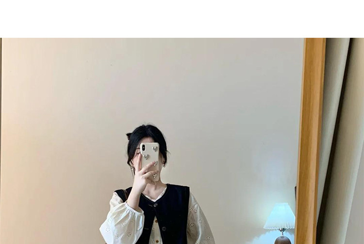 Maternity Wear Autumn Outfit Set 2026 New Retro Denim Vest Shirt Women's Wide-Leg Pants Casual Autumn Three-Piece Set — 27
