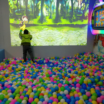 Childrens Paradise Ocean Ball Pool ar Interactive projection smashed ball smashing wall Taverless castle 3D Interactive playground Amusement Park