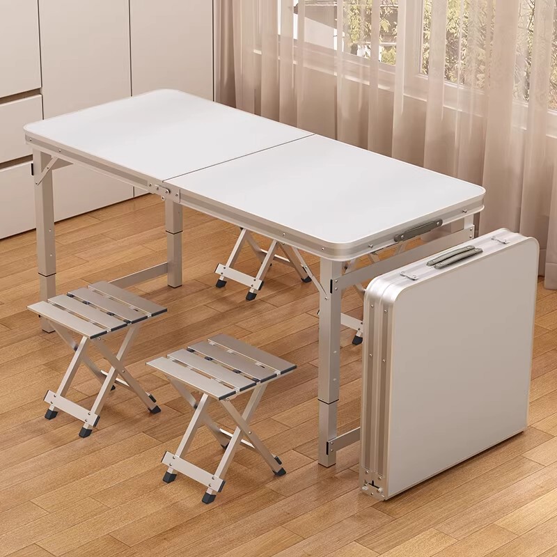 Japanese Imported Mujie Folding Table for Stall Setup, Portable Outdoor Camping Picnic Night Market Folding Table and Chairs