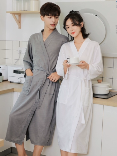 Летний универсальный быстросохнущий банный халат для влюбленных