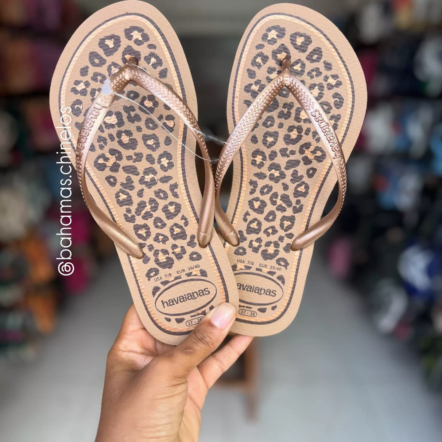 26 новых бразильских оригинальных Havaianas тонкие ремешки леопардовый принт подошва шлепанцы не скользят для повседневной обуви женщины