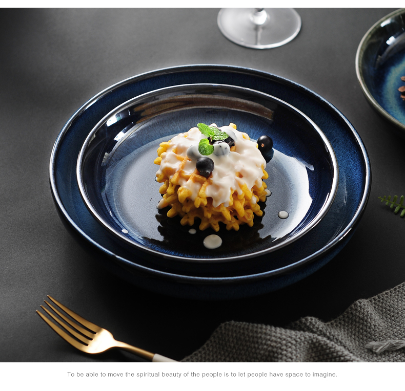 Up with ceramic deep dish soup plate disc western - style food rice dish dish dish plate seafood restaurant with ltd. shallow bowl