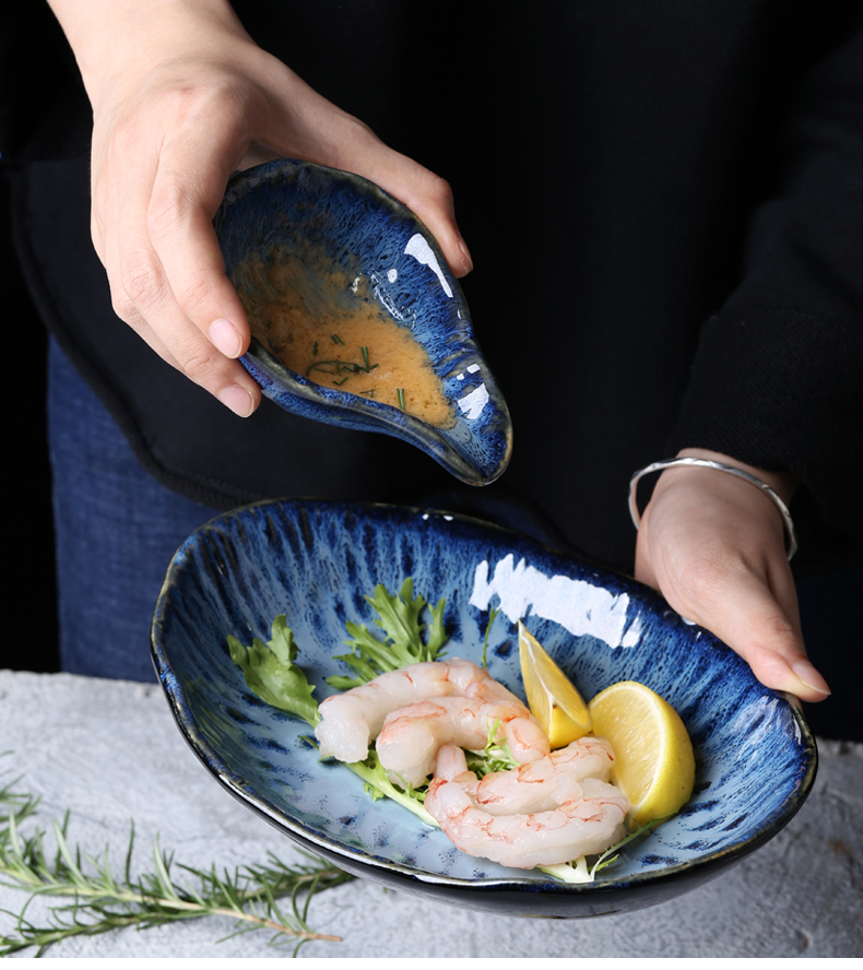 Boreal Europe style up snacks sauce dish dish dish dish ceramic plate seasoning sauce dip vinegar dish