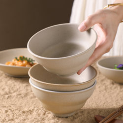 Unglazed Clay Tableware, High-Temperature Ceramic Bowls and Plates, Rice Bowls, Soup Bowls, Snack Plates, Japanese Food Plates, Seasoning Dishes, Condiment Dishes