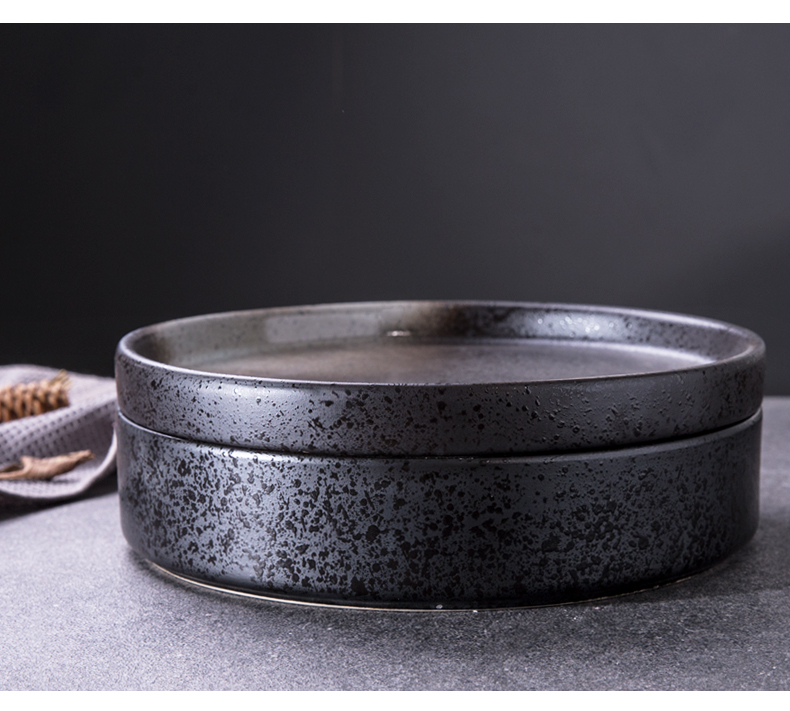 Creative ceramic tableware round bowl of soup bowl dish bowl bowl bowl deep dish western dishes soup plate salad dishes