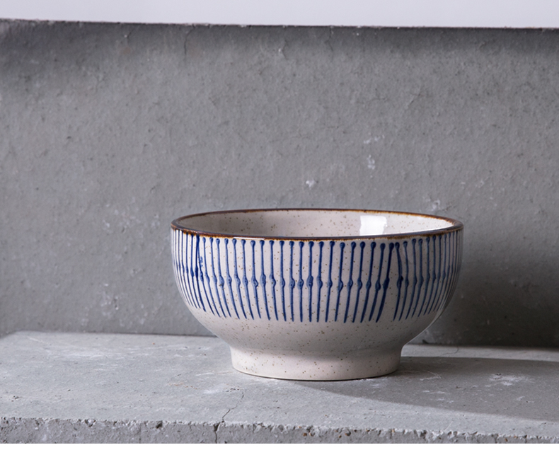 Japanese under glaze color porcelain small bowl of rice bowls of household breakfast bowl bowl of soup bowl dessert bowl home restaurant in the hotel