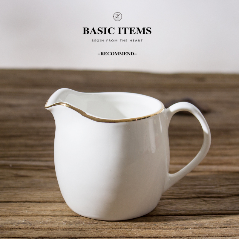 European creative ceramic garland milk pot of milk cup milk cylinder store milk as cans of milk cup milk spoon coffee form a complete set of equipment