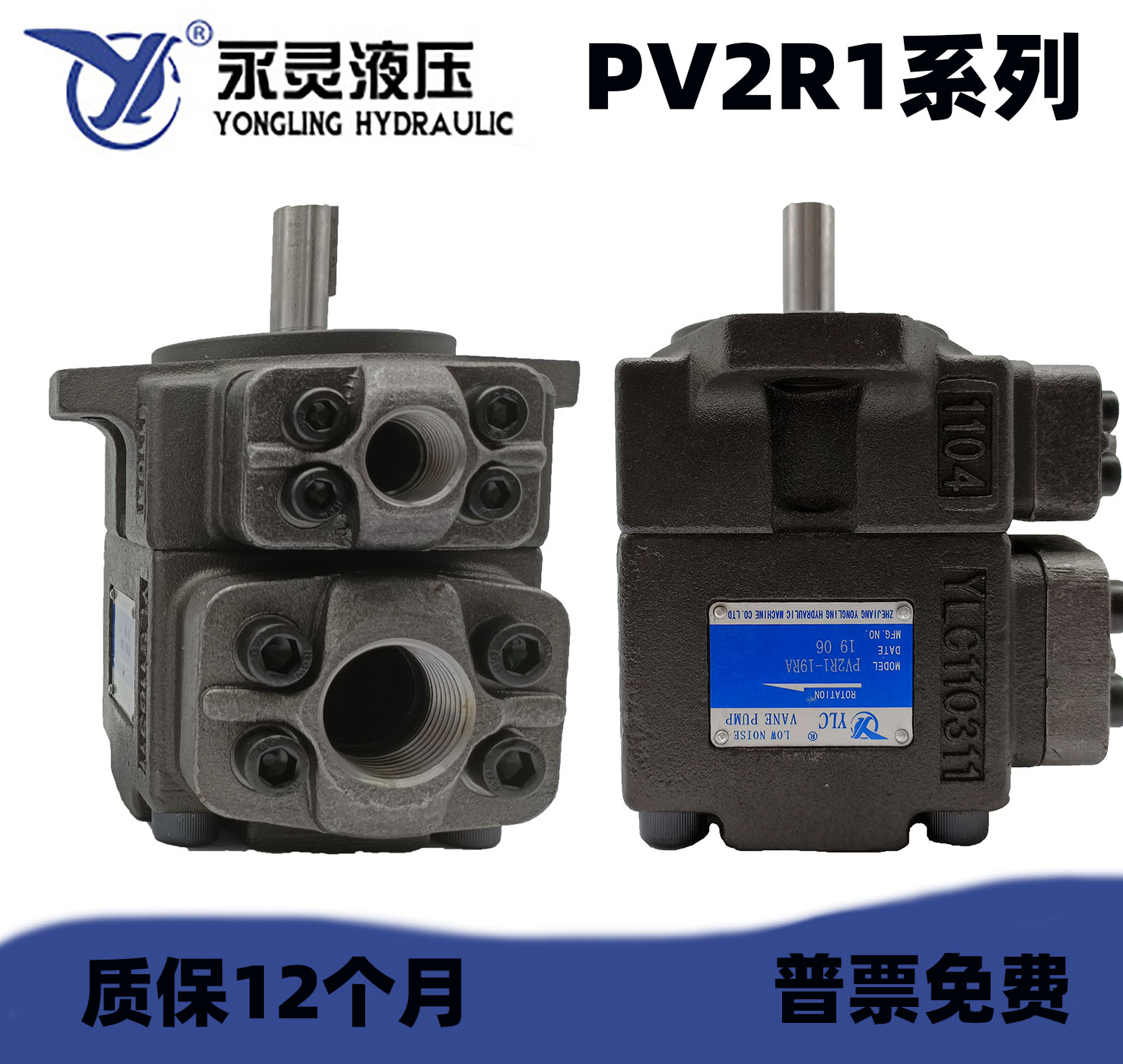 Xianü Yongling YLC vane pump PV2R1-10 12 14 17 19 19 25 25 28F hydraulic oil pump cast iron