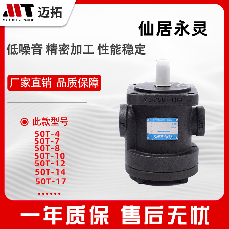 Vane pumps Xianü Yongling 50T Quantitative vane pumps 50T-4 7 8 10 12 14 17 20 23 23 25