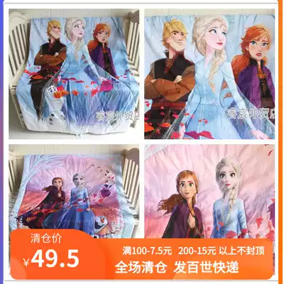 American original single Di S NI ice snow elsa Aisha Aisha Princess Anna children's baby kindergarten quilt
