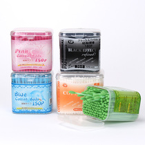 Japanese Ishida Industries Screwdriver Ear Dual-headed Black Swab Skim Cotton Paper Axle Makeup Cotton Ball