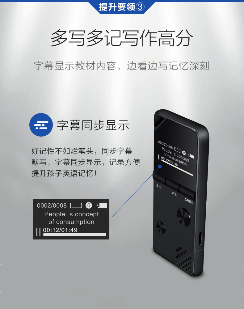 Bingjie K6 Nghe tiếng Anh Máy nghe nhạc Mp3 Sinh viên Mini Walkman mp3 Trình lặp lại sinh viên Trình phát nhạc - Máy nghe nhạc mp3 máy nghe nhạc samsung
