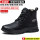 Men's labor protection shoes, anti-smash and puncture-proof, construction site work old safety shoes with steel toe high-top winter plus velvet insulated shoes