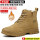 Men's labor protection shoes, anti-smash and puncture-proof, construction site work old safety shoes with steel toe high-top winter plus velvet insulated shoes