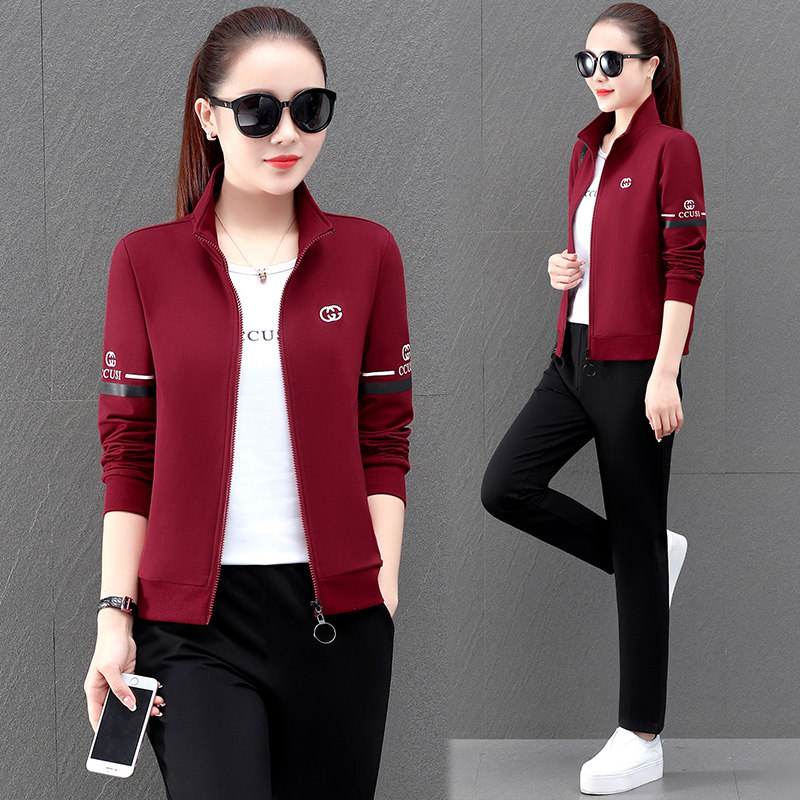 361 sportswear suit women's autumn new Jordan Nuoyang style casual fashion jacket loose three-piece set