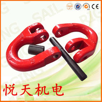 Lifting butterfly buckle double ring buckle G80 chain connection buckle butterfly buckle sling chain buckle lifting chain Buckle